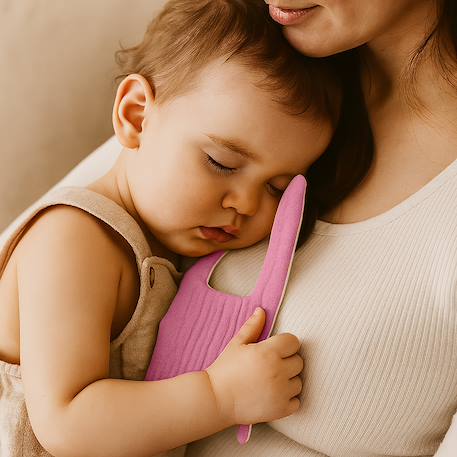 Doudou plat en coton bio Fraise+Honey+Rose+Vert+Vichy 14 - vertbaudet enfant 