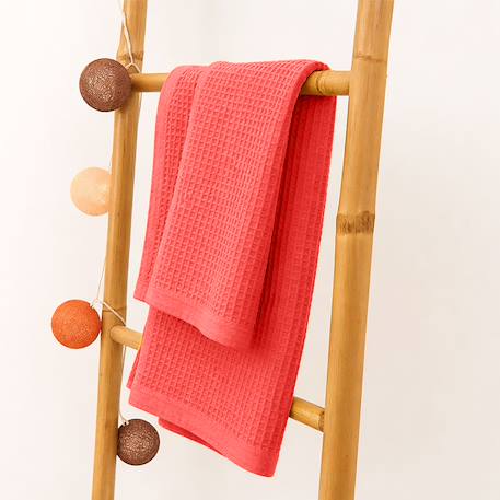 Couverture nid d'abeilles en coton bio Blanc+Fraise+Honey+Rose+Vert 8 - vertbaudet enfant 