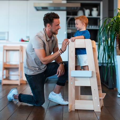 Tour d'apprentissage et d'observation felix montessori Beige+Blanc+Bleu+Gris+Gris clair+Jaune+Natural+Noir+Rose 38 - vertbaudet enfant 