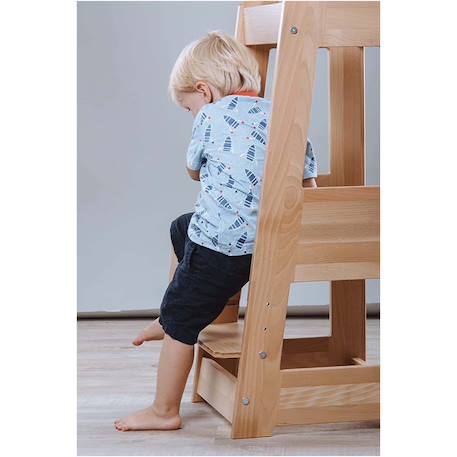 Tour d'apprentissage et d'observation felix montessori Beige+Blanc+Bleu+Gris+Gris clair+Jaune+Natural+Noir+Rose 40 - vertbaudet enfant 