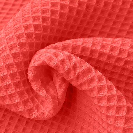 Couverture nid d'abeilles en coton bio Blanc+Fraise+Honey+Rose+Vert 10 - vertbaudet enfant 