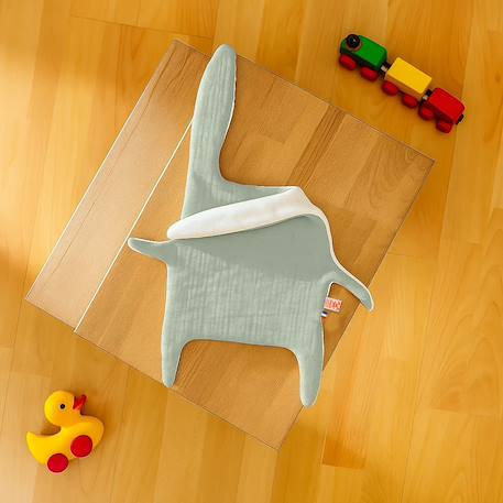 Doudou plat en coton bio Fraise+Honey+Rose+Vert+Vichy 24 - vertbaudet enfant 