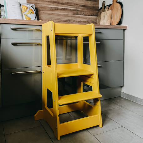 Tour d'apprentissage et d'observation felix montessori Beige+Blanc+Bleu+Gris+Gris clair+Jaune+Natural+Noir+Rose 33 - vertbaudet enfant 