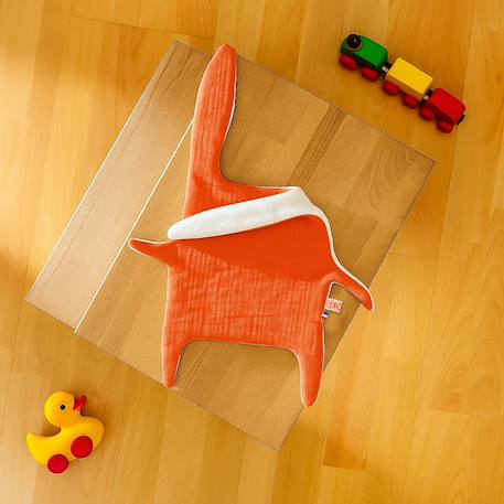 Doudou plat en coton bio Fraise+Honey+Rose+Vert+Vichy 4 - vertbaudet enfant 
