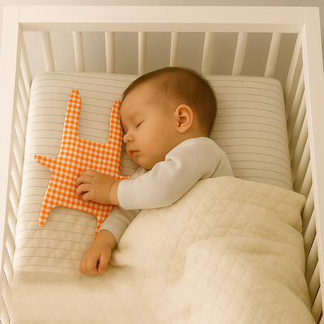 Doudou plat en coton bio Fraise+Honey+Rose+Vert+Vichy 29 - vertbaudet enfant 