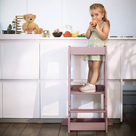 Tour d'apprentissage et d'observation felix montessori Beige+Blanc+Bleu+Gris+Gris clair+Jaune+Natural+Noir+Rose 50 - vertbaudet enfant 