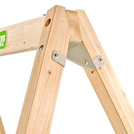 Balançoire en bois fixation murale pour jardin enfant Naturel 5 - vertbaudet enfant 