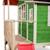 Maisonnette en bois sur pilotis toboggan et extension jardin Vert 5 - vertbaudet enfant 