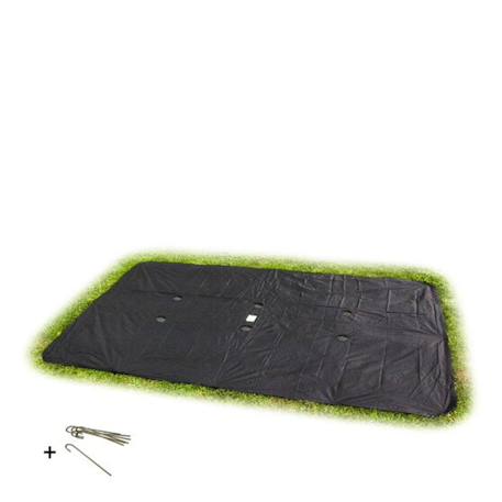 Housse de protection pour trampoline enterré rectangulaire 244x366cm Noir 1 - vertbaudet enfant 