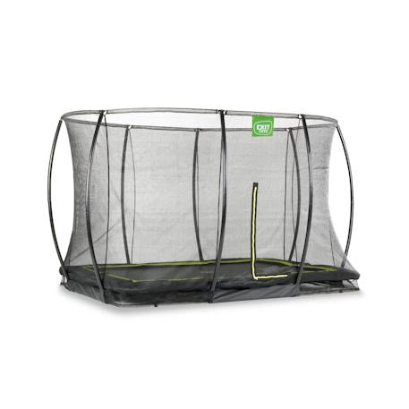 Trampoline enterré rectangulaire 214x305cm avec filet Noir+Vert 2 - vertbaudet enfant 