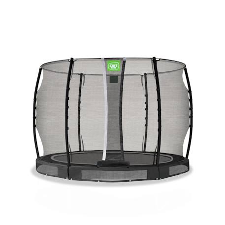 Trampoline semi-enterré rond ø305cm avec filet de sécurité Noir+Vert 1 - vertbaudet enfant 