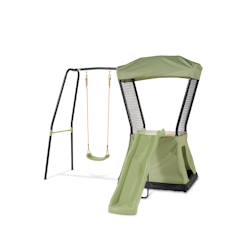 Jouet-Jeux de plein air-Aire de jeux avec toboggan et balançoire pour jardin enfant