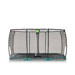 Jouet-Jeux de plein air-Trampoline semi-enterré rectangulaire 214x366cm protection pieds