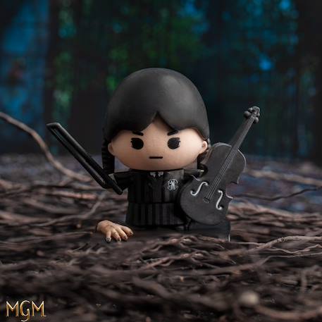 Figurine en gomme gomee mercredi addams - mercredi Multicolore 2 - vertbaudet enfant 