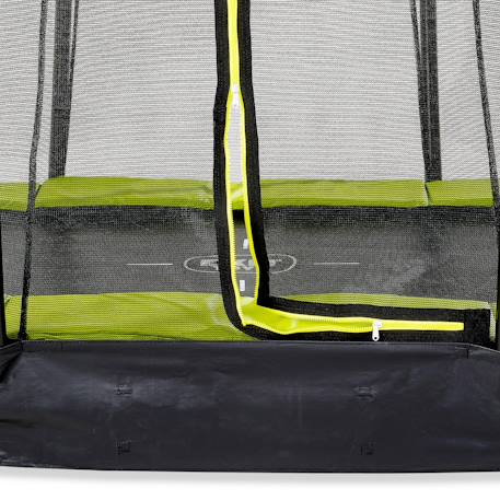 Trampoline enterré rond ø366cm avec filet de sécurité Noir+Rose+Vert 16 - vertbaudet enfant 
