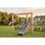 Balançoire en bois avec toboggan et anneaux de gym 294cm Naturel 4 - vertbaudet enfant 