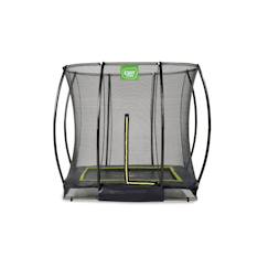 Jouet-Jeux de plein air-Trampoline enterré rectangulaire 153x214cm avec filet