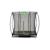 Trampoline enterré rectangulaire 153x214cm avec filet Noir+Rose+Vert 1 - vertbaudet enfant 