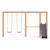 Structure de jeux en bois balançoire toboggan et barre fixe 433cm Naturel 2 - vertbaudet enfant 
