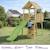 Tour de jeux bois : toboggan, escalade, cabane wiki Marron 2 - vertbaudet enfant 