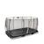 Trampoline semi-enterré rectangulaire 244x427cm avec filet de sécurité Noir+Vert 2 - vertbaudet enfant 