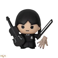 Jouet-Jeux d'imagination-Figurine en gomme gomee mercredi addams - mercredi