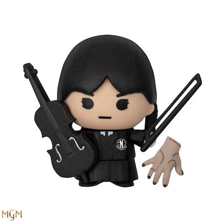 Figurine en gomme gomee mercredi addams - mercredi Multicolore 1 - vertbaudet enfant 