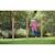 Double barre fixe en bois robuste pour jardin enfant 283cm Naturel 3 - vertbaudet enfant 