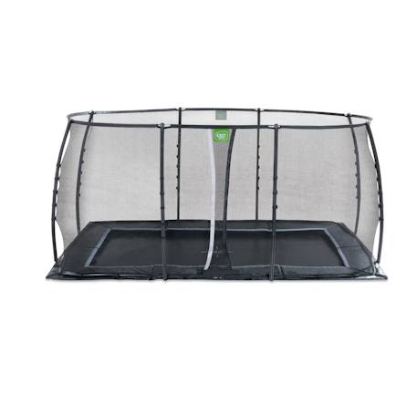 Trampoline enterré au ras du sol rectangulaire 244x427cm avec filet Noir 1 - vertbaudet enfant 