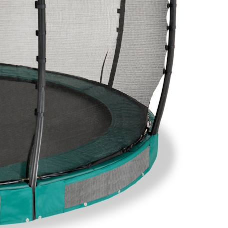 Trampoline semi-enterré ø305cm protection pieds et filet premium Noir+Vert 10 - vertbaudet enfant 