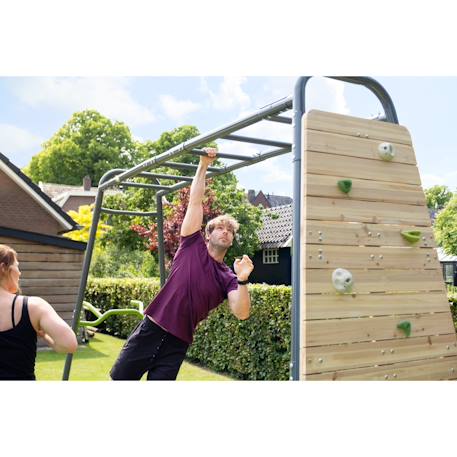 Structure de jeux sport barre de singe pour jardin 400cm Noir 3 - vertbaudet enfant 