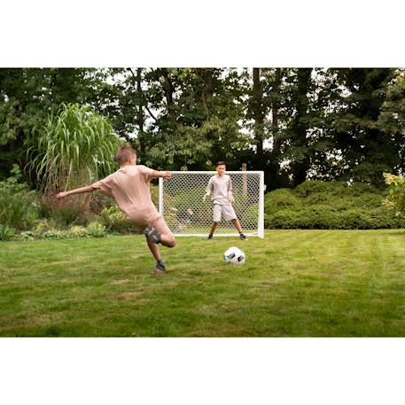 But de football en aluminium léger 180x120cm pour jardin Blanc+Noir 2 - vertbaudet enfant 