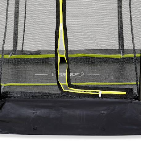 Trampoline enterré rond ø244cm avec filet de sécurité Noir+Rose+Vert 5 - vertbaudet enfant 