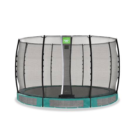 Trampoline semi-enterré rond ø366cm avec filet de sécurité Vert 1 - vertbaudet enfant 