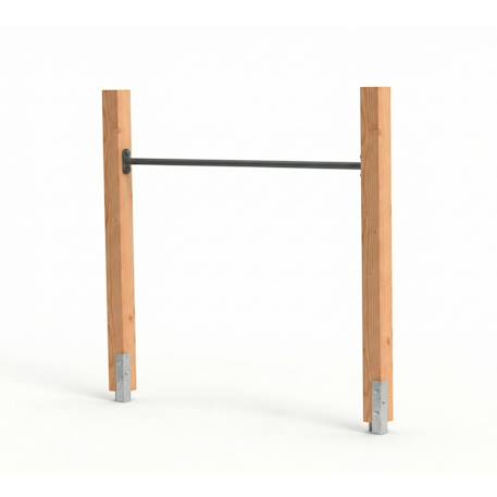 Barre fixe en bois robuste pour jardin enfant 147cm Naturel 1 - vertbaudet enfant 