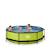 Piscine ronde ø300cm avec pompe filtrante pour jardin Marron+Vert 9 - vertbaudet enfant 