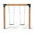 Balançoire double en bois robuste 230cm pour enfants dès 3 ans Naturel 2 - vertbaudet enfant 
