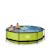 Piscine ronde ø300cm avec pompe filtrante pour jardin Marron+Vert 10 - vertbaudet enfant 