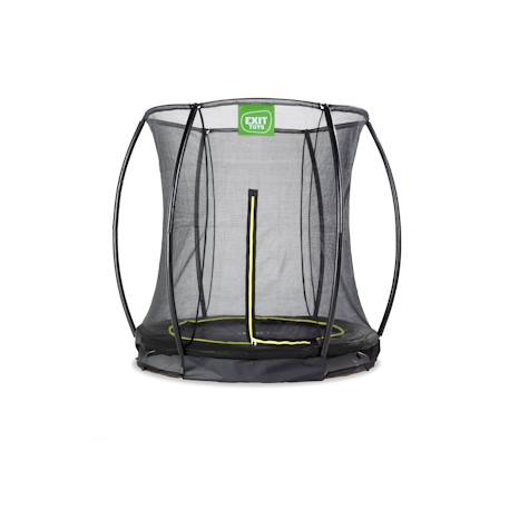 Trampoline enterré rond ø183cm avec filet de sécurité Noir+Rose+Vert 1 - vertbaudet enfant 