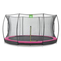 Jouet-Jeux de plein air-Trampoline enterré rond ø427cm avec filet de sécurité