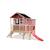 Maisonnette en bois sur pilotis toboggan et extension jardin Rouge 3 - vertbaudet enfant 