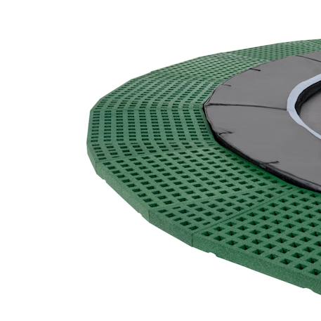 Trampoline enterré au ras du sol rond ø427cm avec dalles de sécurité Noir 4 - vertbaudet enfant 