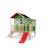 Maisonnette en bois sur pilotis toboggan et extension jardin Vert 4 - vertbaudet enfant 