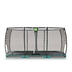 Jouet-Jeux de plein air-Trampoline semi-enterré rectangulaire 244x427cm protection pieds
