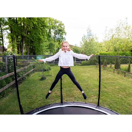Trampoline semi-enterré rond ø366cm avec filet de sécurité Vert 3 - vertbaudet enfant 