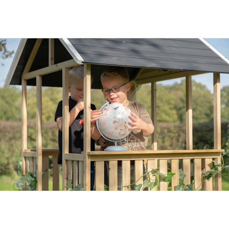 Maisonnette de jeux en bois pour jardin enfant Naturel 4 - vertbaudet enfant 