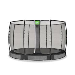 Jouet-Jeux de plein air-Trampoline semi-enterré ø366cm protection pieds et filet premium
