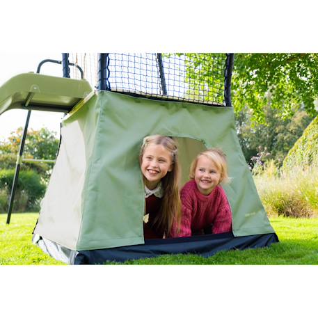 Aire de jeux avec toboggan et balançoire pour jardin enfant Vert/noir 3 - vertbaudet enfant 