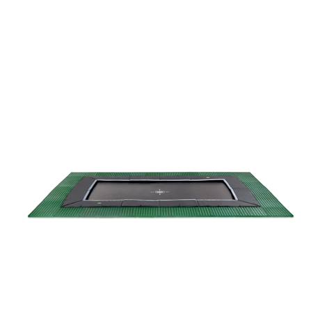 Trampoline enterré au ras du sol rectangulaire 244x427cm avec dalles Noir 1 - vertbaudet enfant 