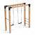 Barre de singe en bois avec balançoire double pour jardin Naturel 6 - vertbaudet enfant 